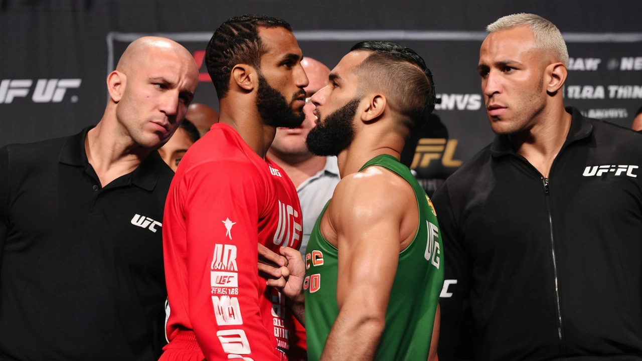 UFC 304: Leon Edwards and Belal Muhammad Clash in Intense Faceoff Ahead of Welterweight Showdown